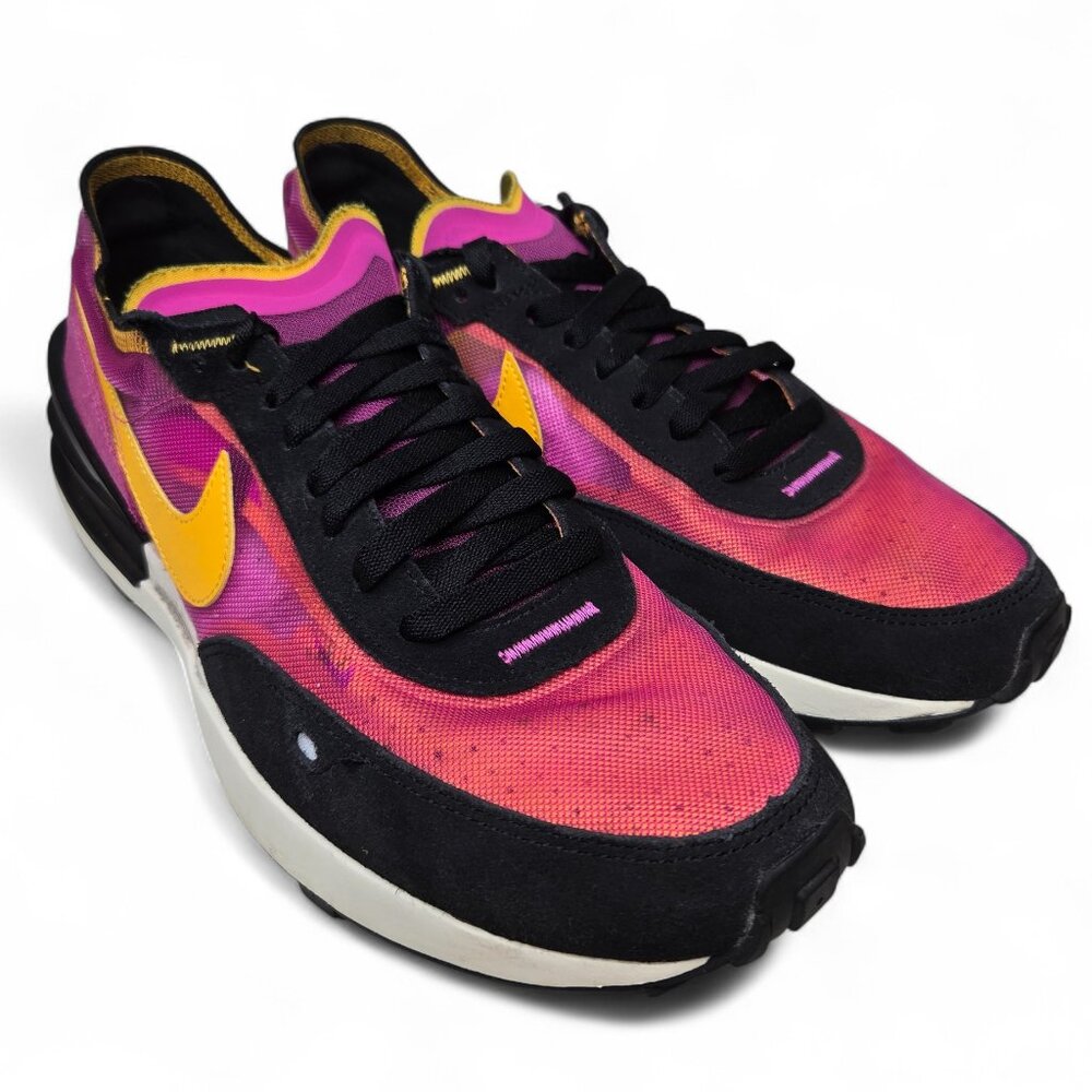 Nike Waffle One Sneakers Men's Active Fuchsia Breathable Mesh Airy Athletic 10.5
